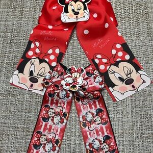 Minnie Mouse Red Hair Bow